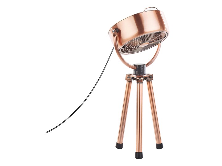Wentylator biurkowy miedziany metalowy materiał syntetyczny regulacja wysokości nowoczesny design Stojący Kategoria Wentylatory