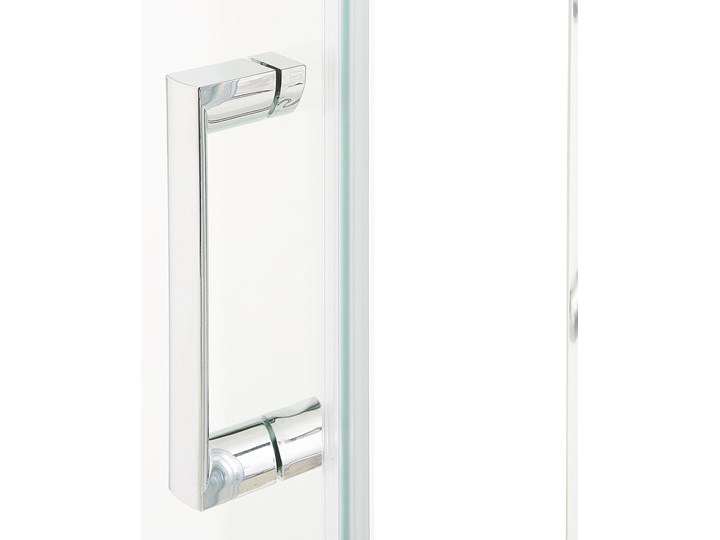 Kabina prysznicowa srebrna szkło hartowane aluminum pojedyncze drzwi 80 x 80 x 185 cm nowoczesny design Kwadratowa Kategoria Kabiny prysznicowe