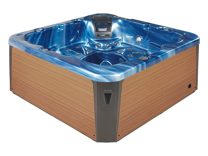 Wanna ogrodowa niebieska akrylowa zewnętrzne spa z LED i hydromasażem Kategoria Jacuzzi