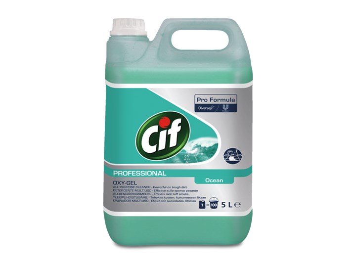 Płyn do mycia Cif Professional Oxygel Ocean 5L Podłogi Kategoria Środki czystości Łazienka Zastosowanie
