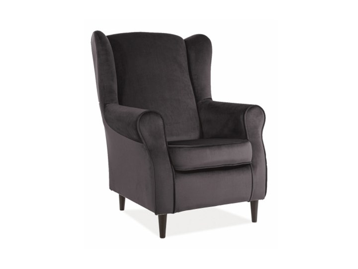 Fotel Uszak Baron Velvet - 9 kolorów antyczny róż Głębokość 53 cm Drewno Szerokość 75 cm Plusz Fotel pikowany Tkanina Wysokość 101 cm Wysokość 53 cm Styl Klasyczny Tworzywo sztuczne Pomieszczenie Salon