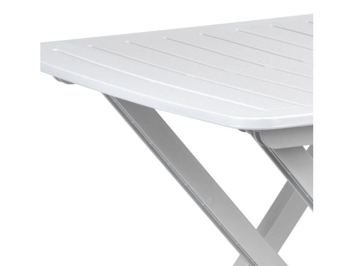 Stół składany balkonowy biały 50 cm Stoliki turystyczne Tworzywo sztuczne Stoliki balkonowe Szerokość 44 cm Stoły rozkładane Stoliki tarasowe Prostokątny Kategoria Stoły ogrodowe