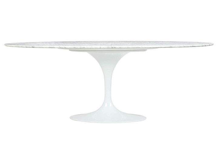 Stół eksluzywny marmurowy MARBLE CARRARA biały Długość 200 cm Wysokość 73 cm Rozkładanie Kamień Stal Styl Nowoczesny