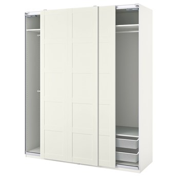 IKEA PAX / BERGSBO Kombinacja szafy, biały, 200x66x236 cm