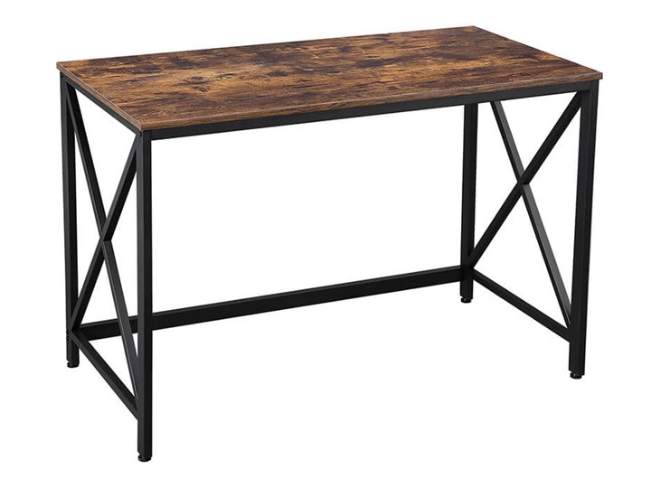 Bettso Biurko komputerowe Hanoi w stylu industrialnym / Rustic brown Drewno Głębokość 60 cm Metal Głębokość 115 cm Szerokość 115 cm Kolor Brązowy