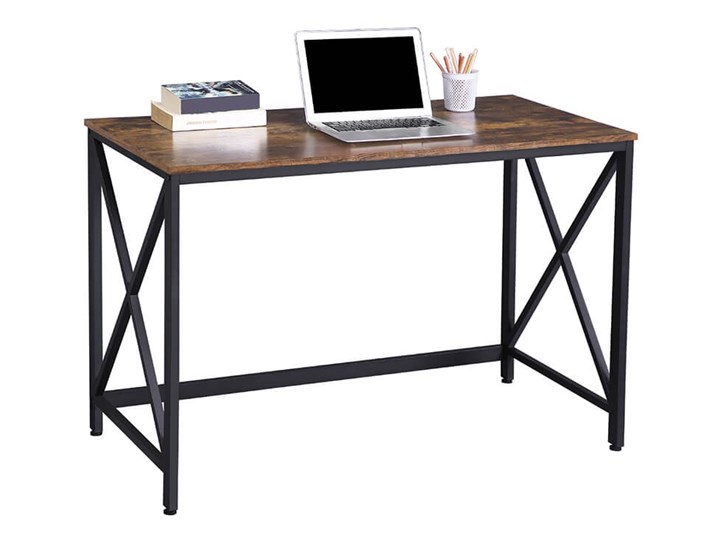 Bettso Biurko komputerowe Hanoi w stylu industrialnym / Rustic brown Głębokość 115 cm Głębokość 60 cm Metal Drewno Szerokość 115 cm Kolor Brązowy