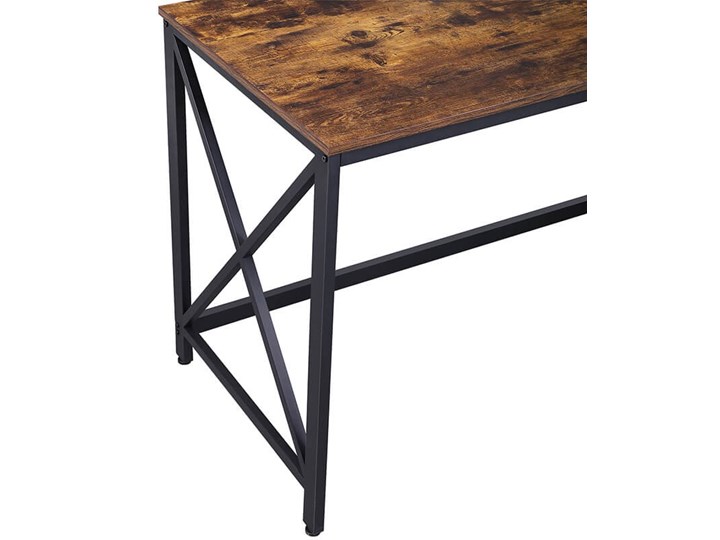 Bettso Biurko komputerowe Hanoi w stylu industrialnym / Rustic brown Metal Drewno Głębokość 60 cm Styl Nowoczesny Głębokość 115 cm Szerokość 115 cm Kolor Brązowy