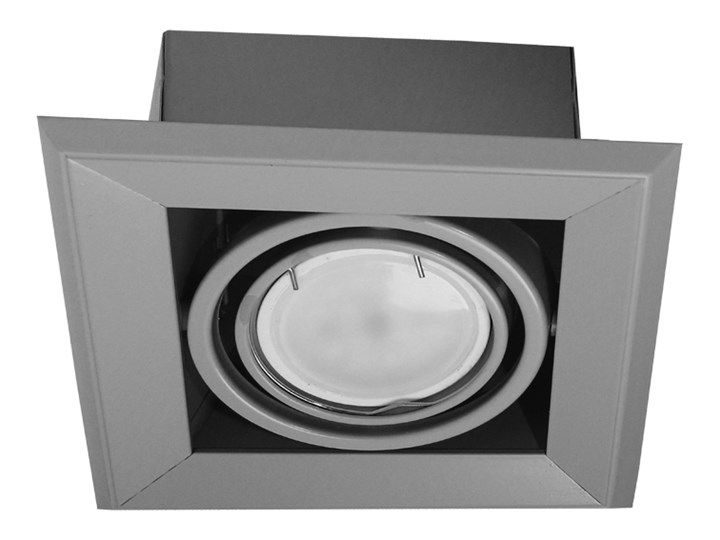 Lampa podtynkowa Blocco szara 1x7W GU10 LED Oprawa led Kwadratowe Oprawa biurowa Oprawa stropowa Kategoria Oprawy oświetleniowe Kolor Szary
