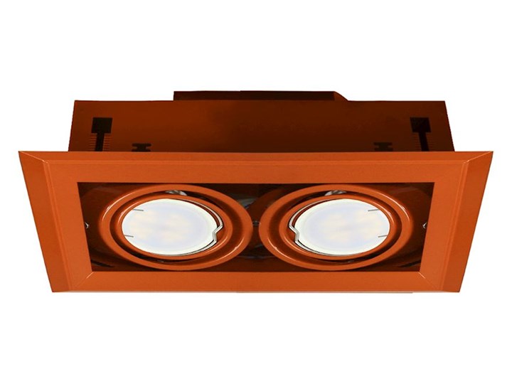 Lampa podtynkowa Blocco pomarańczowy 2x7W GU10 LED Oprawa led Oprawa stropowa Kwadratowe Oprawa ścienna Kategoria Oprawy oświetleniowe