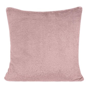 Poduszka pluszowa Rabbit Fur różowa 45 x 45 cm