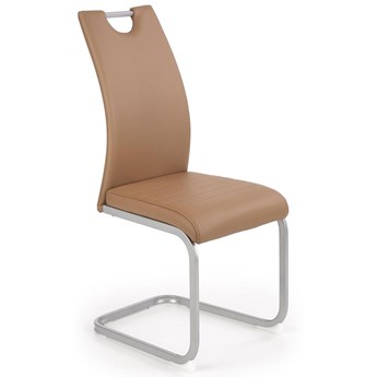 Tapicerowane krzesło Reven - brązowe