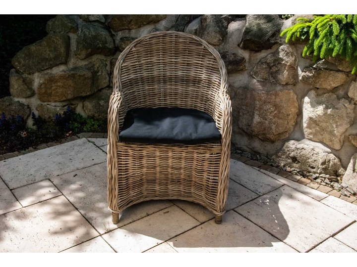 Meble na balkon VERSAILLES naturalne Metal Wiklina Wiszące Kategoria Fotele ogrodowe Aluminium Technorattan Rattan Kolor Brązowy