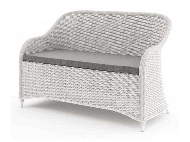 Meble ogrodowe LEONARDO royal białe Technorattan Zawartość zestawu Stolik Tworzywo sztuczne Zestawy wypoczynkowe Aluminium Zawartość zestawu Sofa