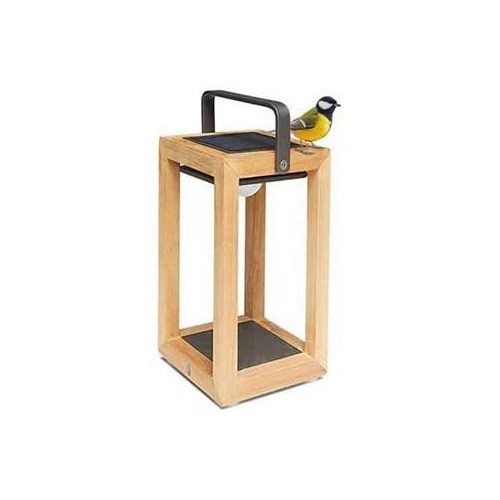 Lampa solarna Mr. Solar Tom teak antracyt 15x15x26cm