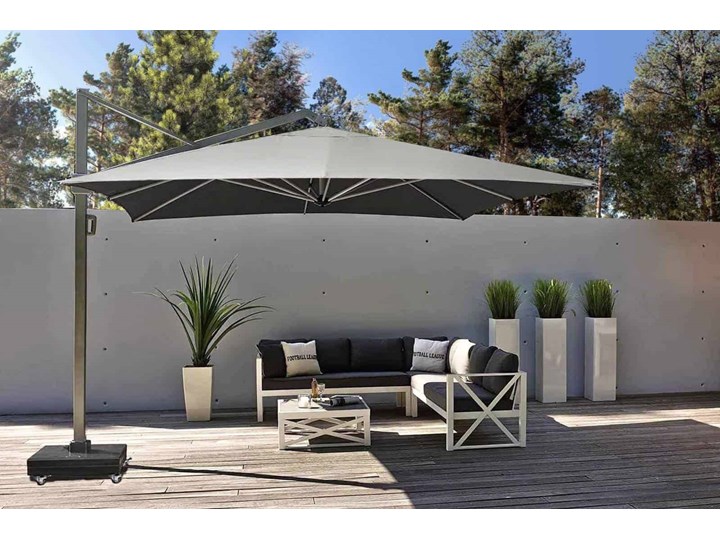 Parasol ogrodowy Icon 3,5m x 3,5m Parasole Kolor Szary