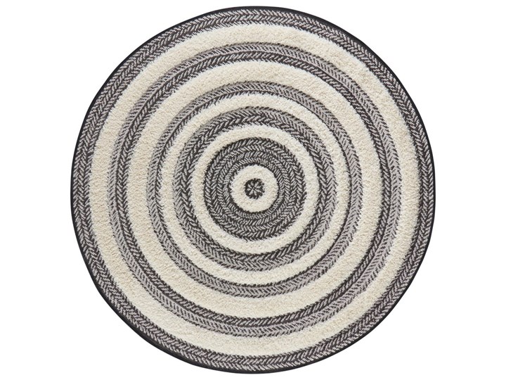 Szaro-biały dywan Mint Rugs Handira Circle, ⌀ 160 cm Syntetyk Dywany Kategoria Dywany Okrągły Pomieszczenie Salon