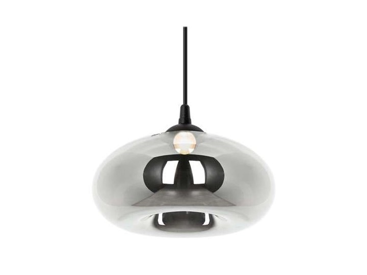Lampa wisząca Ambero G Kolor Srebrny Metal Lampa z kloszem Szkło Styl Nowoczesny