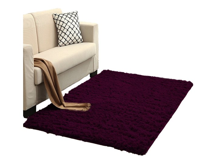 Dywan pokojowy Shaggy Strado 120x160 WineRed (Ciemny czerwony) Dywany 120x160 cm Prostokątny Kolor Beżowy