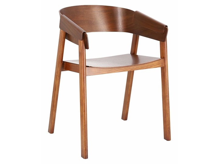 Vintage krzesło typu hałas dąb orzech - Atheo Kategoria Krzesła kuchenne Szerokość 54 cm Wysokość 75 cm Drewno Kolor Brązowy