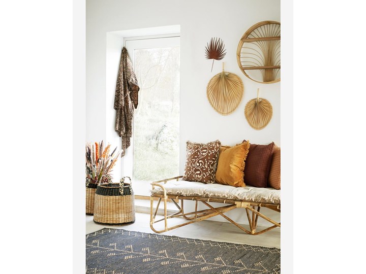 DAYBED LEŻANKA BAMBOO MADAM STOLTZ 187 cm Leżanki Drewno Kolor Beżowy