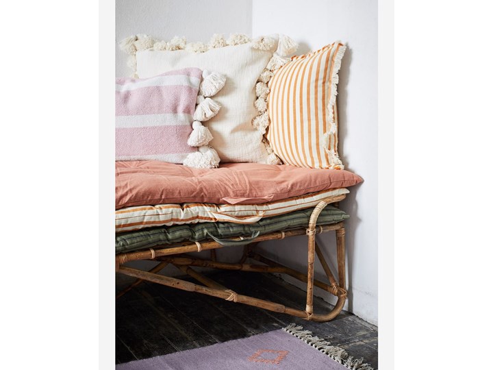 DAYBED LEŻANKA BAMBOO MADAM STOLTZ 187 cm Leżanki Kategoria Leżaki ogrodowe Drewno Kolor Beżowy