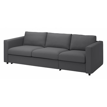IKEA VIMLE Rozkładana sofa 3-osobowa, Hallarp szary, Wysokość łóżka: 53 cm
