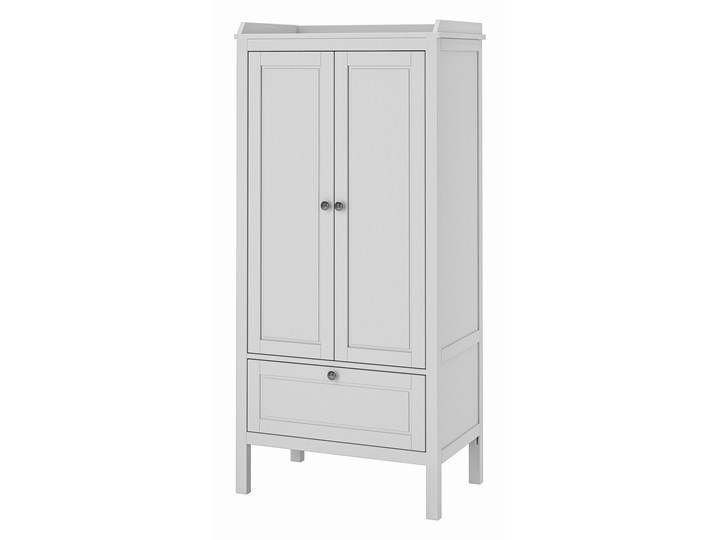 IKEA SUNDVIK Szafa, Szary, 80x50x171 cm Ilość drzwi Dwudrzwiowe Tworzywo sztuczne Głębokość 50 cm Plastik Szerokość 80 cm Drewno Pomieszczenie Pokój przedszkolaka