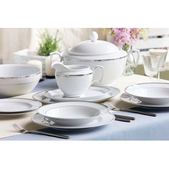 Zestaw obiadowy na 6 osób porcelana MariaPaula Platynowa Linia (23 elementy)