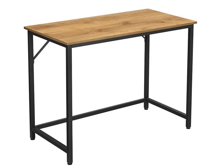 Bettso Eleganckie biurko w stylu industrialnym Drewno Głębokość 50 cm Metal Szerokość 100 cm Styl Nowoczesny