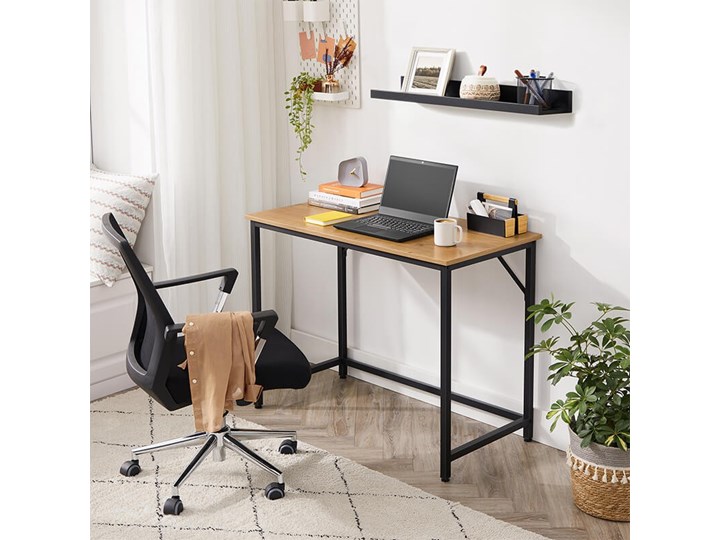 Bettso Eleganckie biurko w stylu industrialnym Głębokość 50 cm Styl Nowoczesny Metal Drewno Szerokość 100 cm Kategoria Biurka