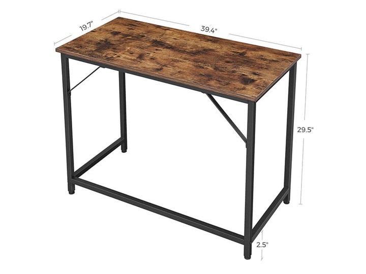 Bettso Eleganckie biurko w stylu industrialnym Metal Styl Nowoczesny Głębokość 50 cm Szerokość 100 cm Drewno Kategoria Biurka