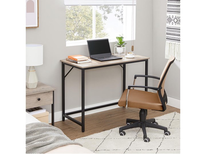 Bettso Eleganckie biurko w stylu industrialnym Drewno Głębokość 50 cm Szerokość 100 cm Metal Kategoria Biurka