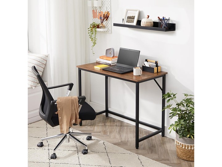 Bettso Eleganckie biurko w stylu industrialnym Szerokość 100 cm Metal Głębokość 50 cm Styl Nowoczesny Drewno Kategoria Biurka