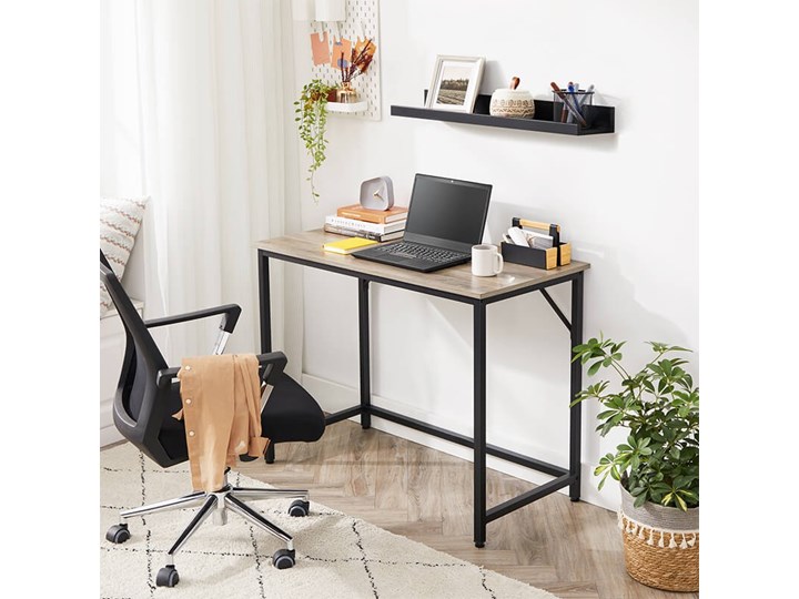 Bettso Eleganckie biurko w stylu industrialnym Głębokość 50 cm Metal Drewno Szerokość 100 cm Styl Nowoczesny