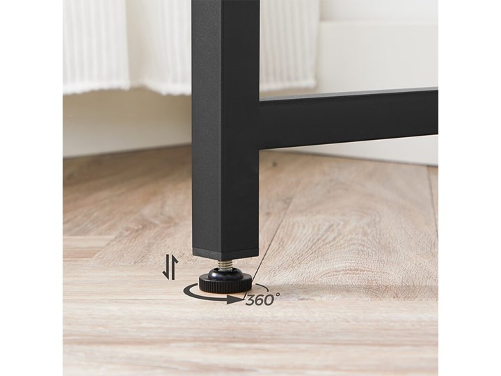 Bettso Eleganckie biurko w stylu industrialnym Szerokość 100 cm Głębokość 50 cm Styl Nowoczesny Drewno Metal Kategoria Biurka