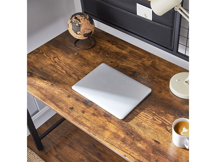 Bettso Industrialne biurko z przybornikiem / Rustic brown Styl Industrialny Metal Drewno Głębokość 60 cm Kategoria Biurka