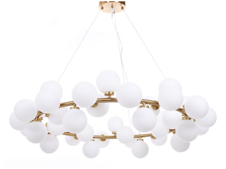 NOWOCZESNA LAMPA WISZĄCA MOSIĘŻNA MARSIADA W40 Szkło Mosiądz Pomieszczenie Salon Lampa inspirowana Lampa z kloszem Metal Funkcje Brak dodatkowych funkcji