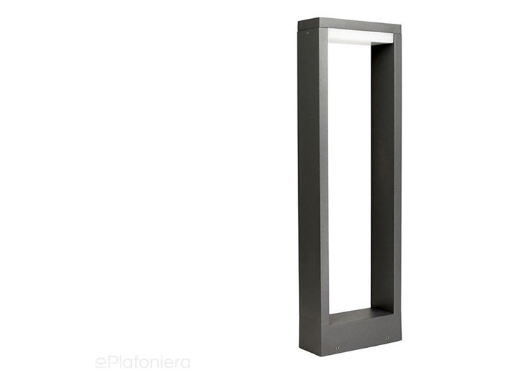 Nowoczesny słupek 50/80cm - ramka LED, lampa stojąca zewnętrzna ogrodowa grafit (LED 7W) SU-MA (Form) Słupek ogrodowy Lampa LED Kategoria Lampy ogrodowe