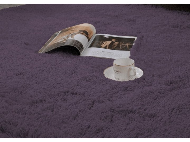 Dywan pokojowy Shaggy Strado 100x150 Grey-Purple (Szary-fiolet) 100x150 cm Dywany Prostokątny Kolor Fioletowy
