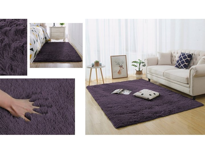 Dywan pokojowy Shaggy Strado 100x150 Grey-Purple (Szary-fiolet) Prostokątny 100x150 cm Dywany Kategoria Dywany