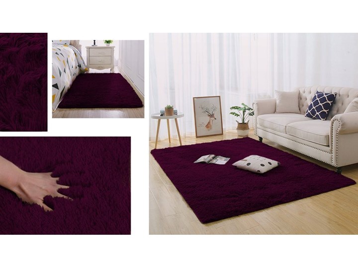 Dywan pokojowy Shaggy Strado 180x260 WineRed (Ciemny czerwony) Dywany Kategoria Dywany Prostokątny 180x260 cm Kolor Beżowy