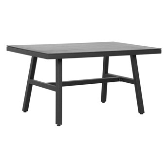 Beliani Stół Ogrodowy 150 X 90 Cm Czarny Canetto