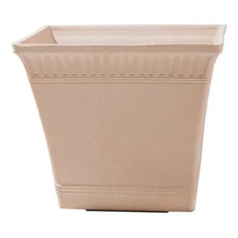 Beliani Doniczka 34 X 34 X 30 Cm Jasnoczerwona Psatha