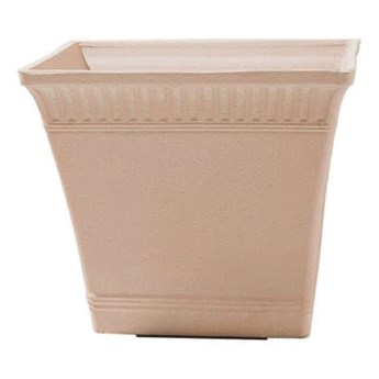 Beliani Doniczka 41 X 41 X 36 Cm Jasnoczerwona Psatha