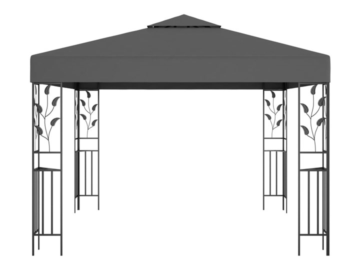 vidaXL Altana, 3 x 3 m, antracytowa Wysokość 250 cm Kolor Czarny