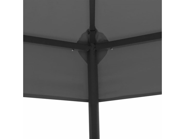 vidaXL Altanka ogrodowa, 323x275x265 cm, antracytowa Kolor Czarny Szerokość 2,75 m Długość 3,23 m Kategoria Altany ogrodowe