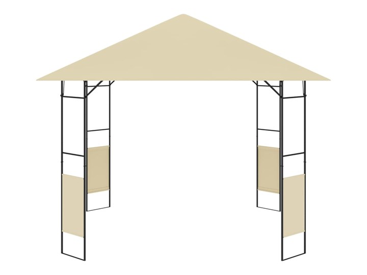 vidaXL Altana ogrodowa, 3 x 3 x 2,6 m, kremowa, 160 g/m² Szerokość 3 m Długość 3 m Wysokość 260 cm Kolor Beżowy