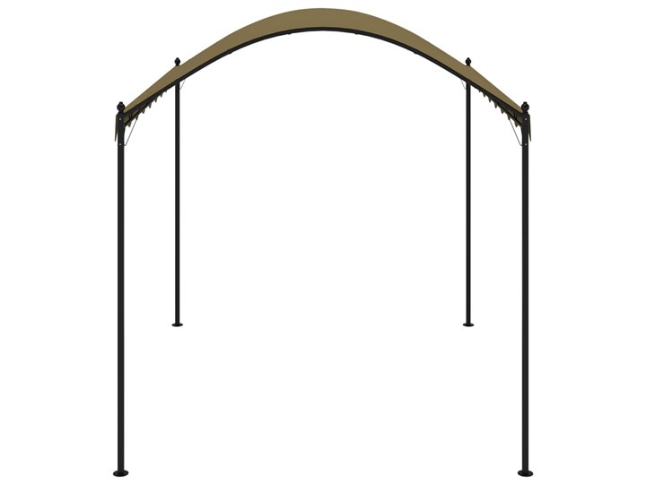 vidaXL Altana, 4x3x2,6 m, kolor taupe, 180 g/m² Kategoria Altany ogrodowe Szerokość 3 m Wysokość 260 cm Długość 4 m Kolor Brązowy