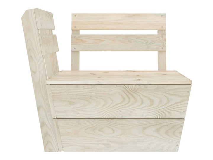 vidaXL 6-cz. zestaw mebli z palet do ogrodu, impregnowany świerk Zawartość zestawu Sofa Zestawy wypoczynkowe Zestawy modułowe Drewno Kolor Beżowy