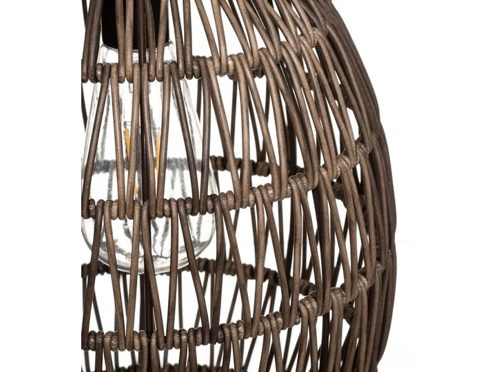 Lampion solarny z plecionym kloszem, Ø 21cm
